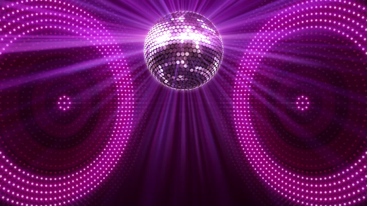 Mirror Ball Disco Lights Club Dance Party Glitter Background