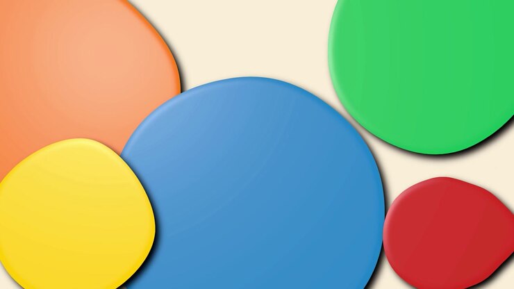 Abstract Background with Colorful Floating Circles