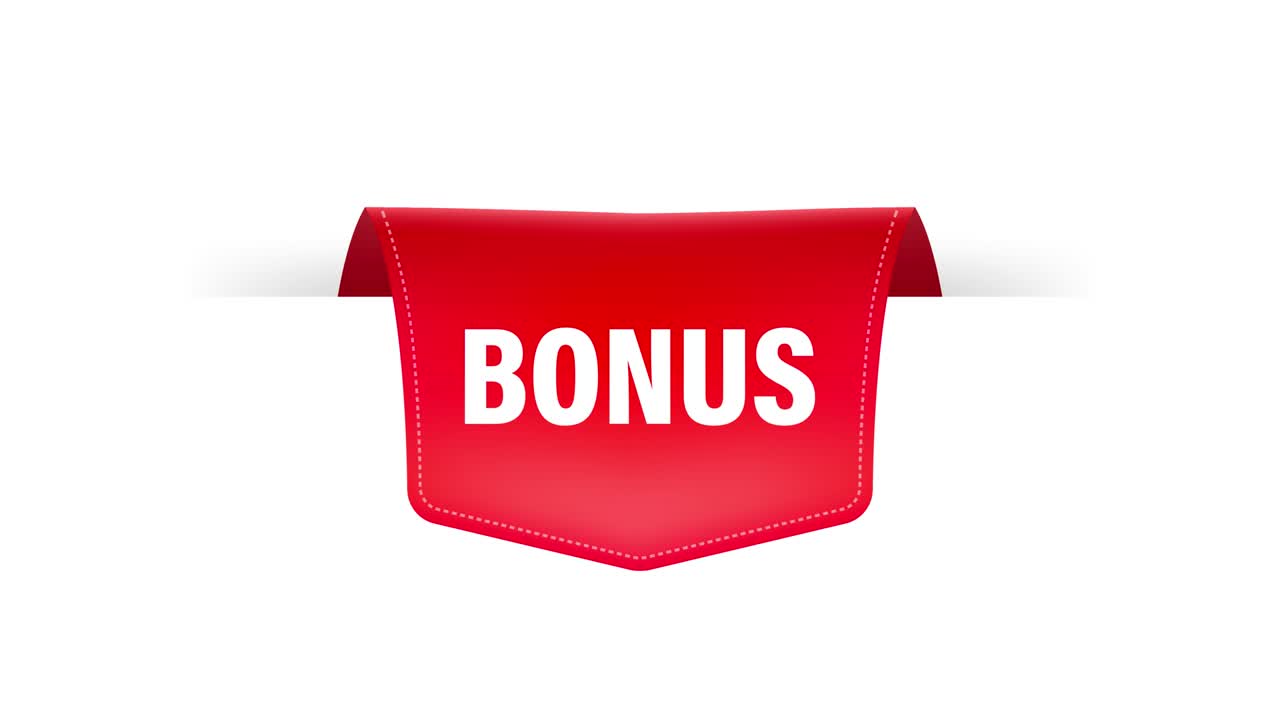 BONUS. Realistisches rotes Band. Produktwerbung. Webdesign. Motion Graphics.
