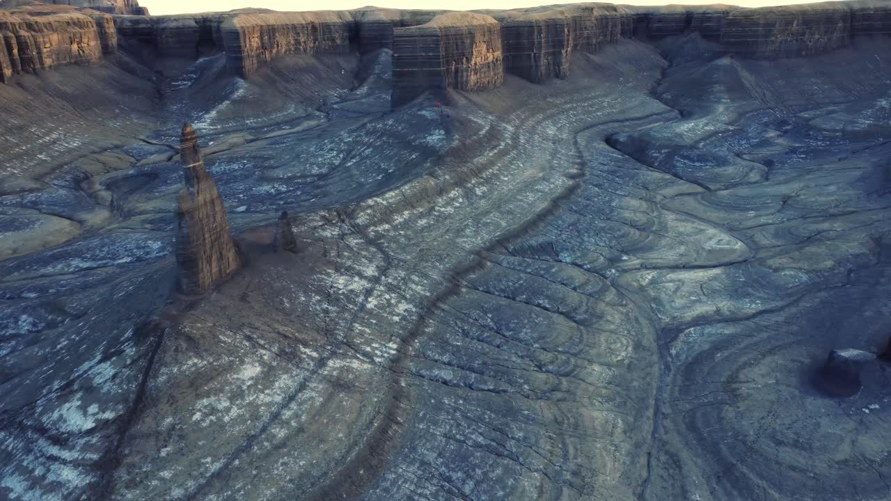 Picturesque landscape of rocky canyon with various formations in Hanksville