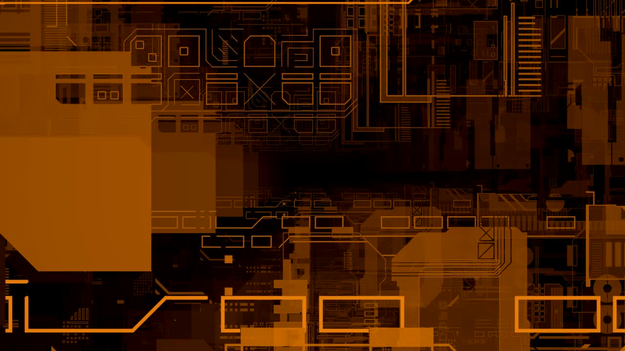 visualización futurista de la cabeza hacia arriba