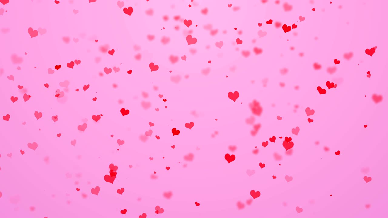 Sfondo di San Valentino con cuori volanti