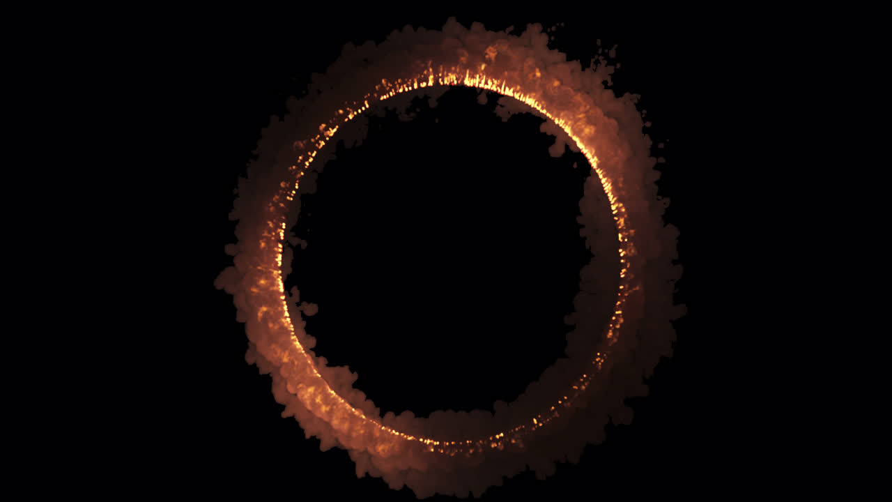 Fiery Ring of Smoke and Fire