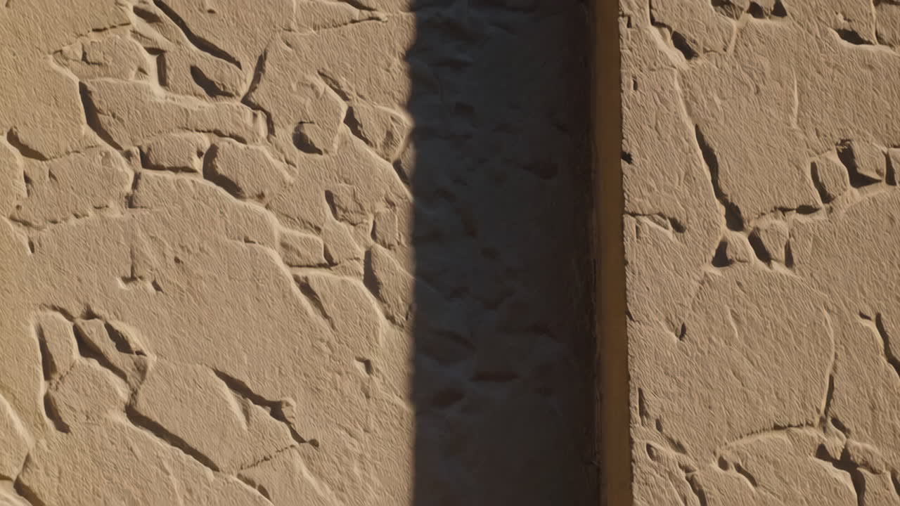 Beige Stone Wall with Shadow