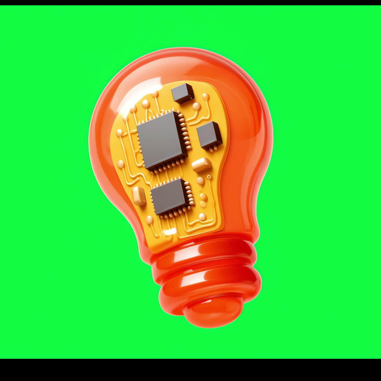 Animazione di design: l'innovazione incontra la tecnologia, risorsa isolata, video 4K trasparente, canale alfa.