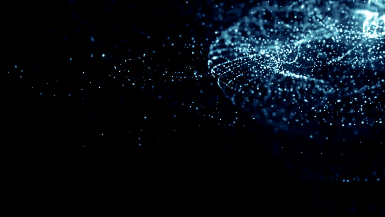 partículas de polvo abstracto luz bokeh títulos de movimiento bucle de fondo cinematográfico