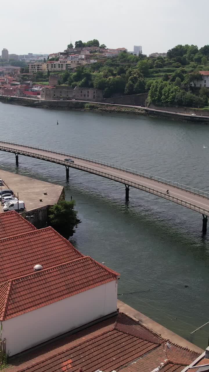 Aerial Vertical View City of Porto, Portugal