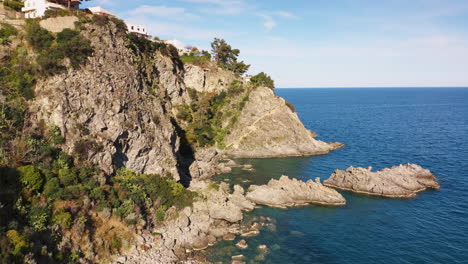 cliff near the mediterranean sea