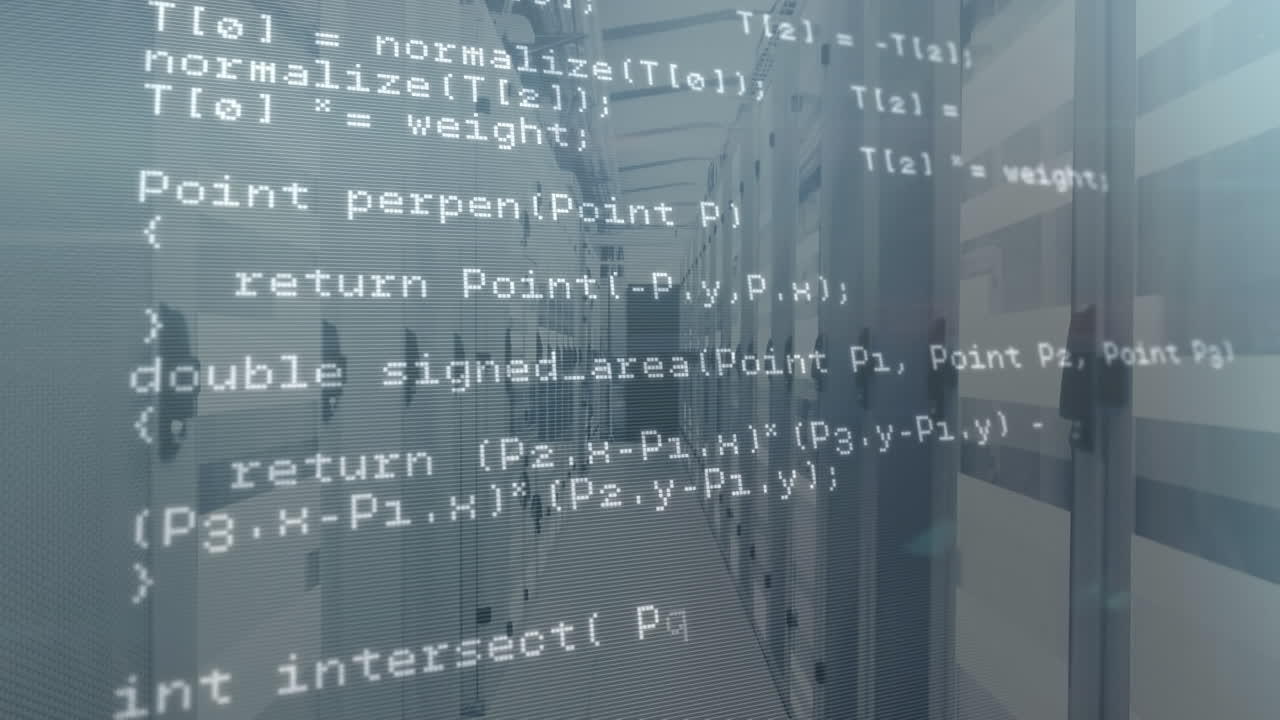 Animation of data processing over computer servers