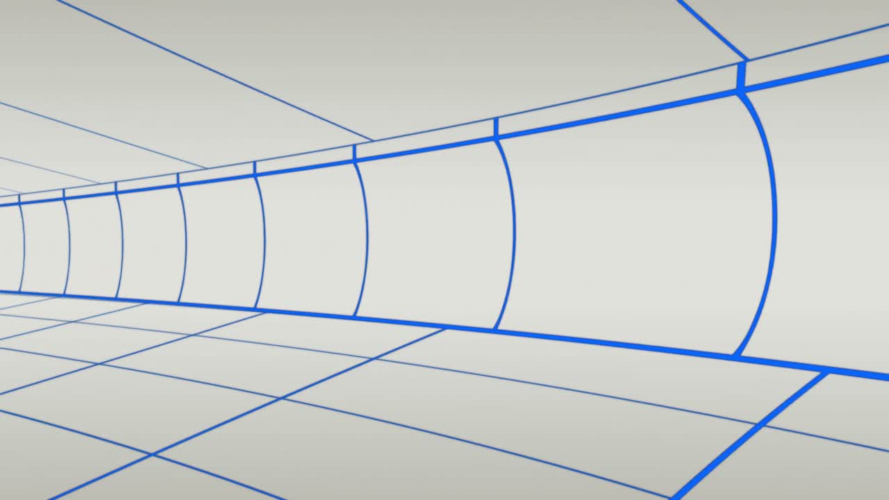 ⁇ 색 바탕에 있는 디지털 터널의 애니메이션