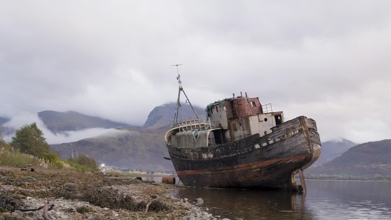 스코틀랜드 벤 네비스 기슭의 시체 난파선