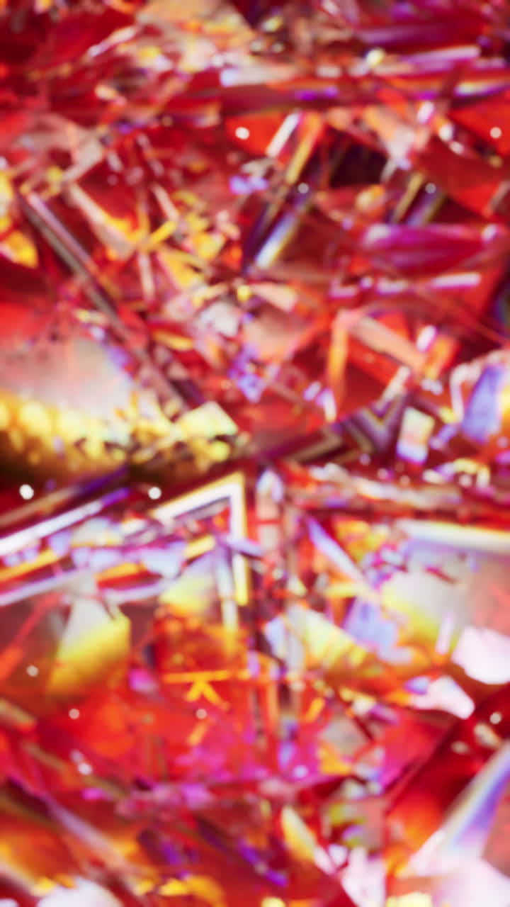 생생한 색과 역동적인 모양을 가진 추상적인 기하학적 배경