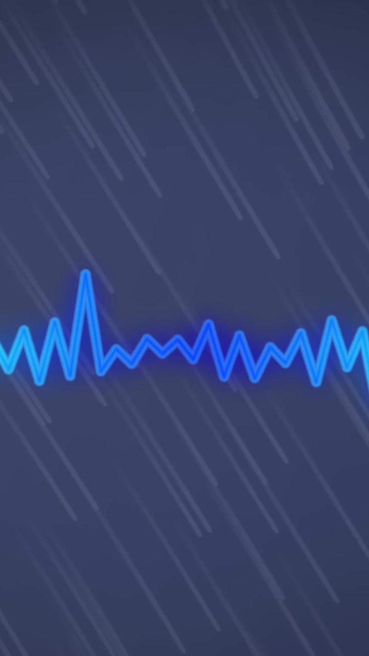 Animation of sound line moving over gray trails