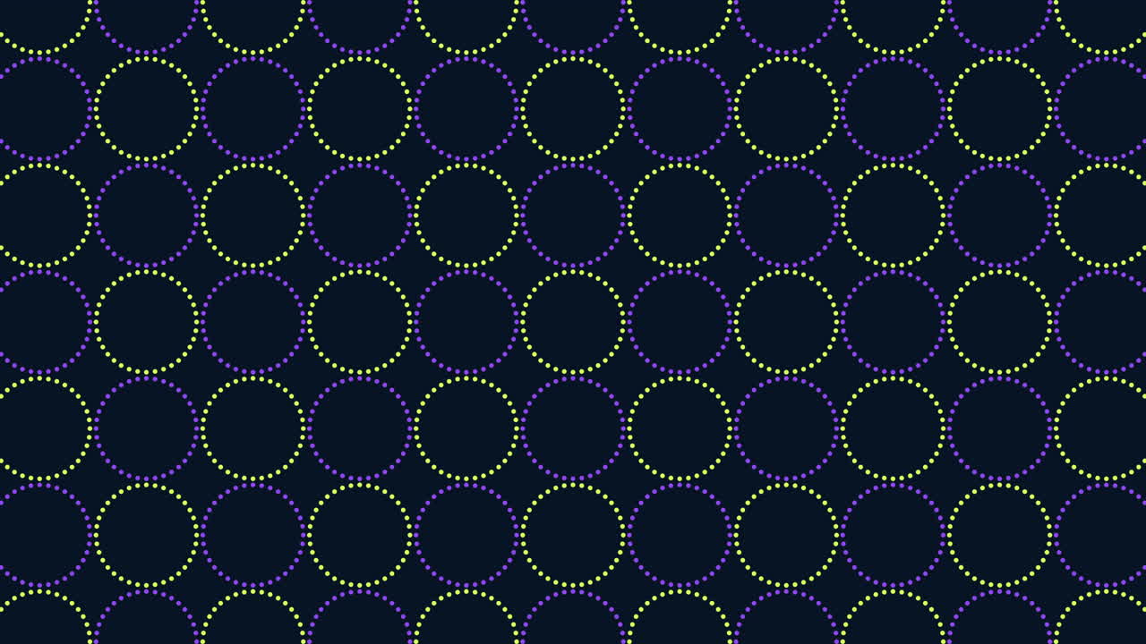 Circles and dots pattern with neon color 4