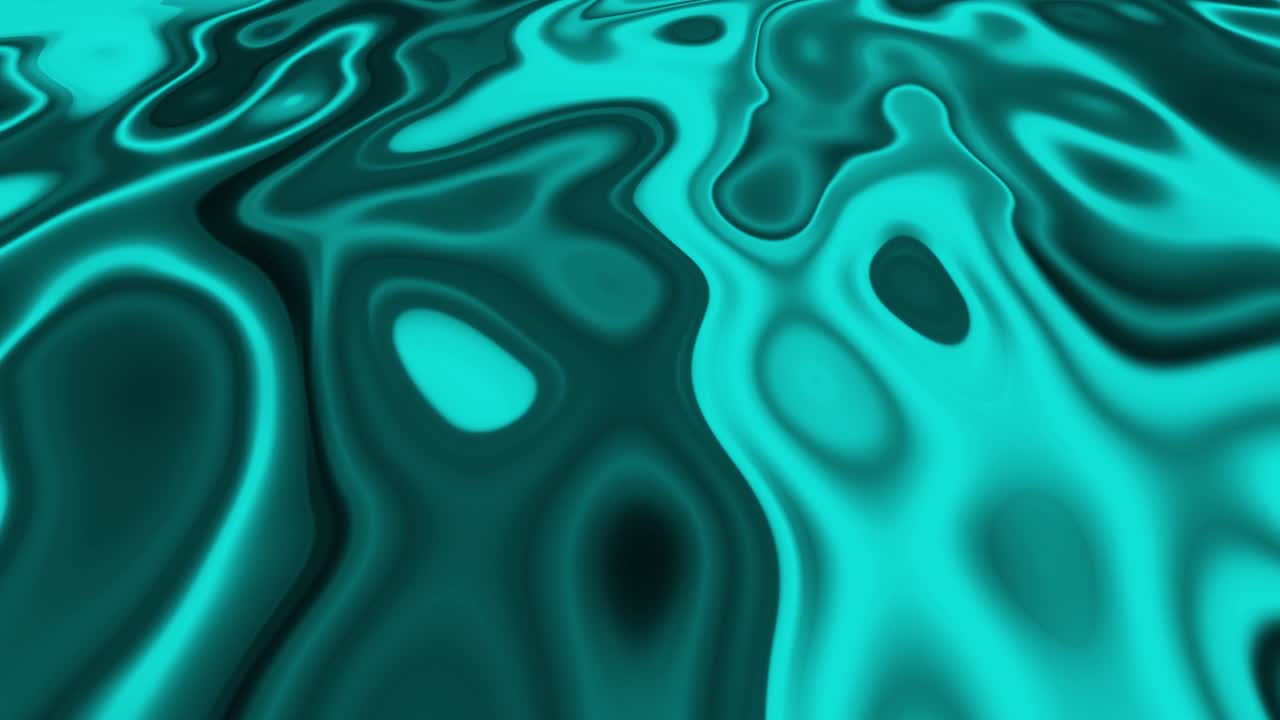 Abstract cyan colour 3d liquid wavy background. Liquid wavy motion background.
