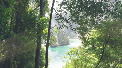 Nature-paradise-island-in-South-Thailand-view-of-Gulf-island-water-viewpoint