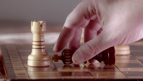 the player places the king on the chessboard