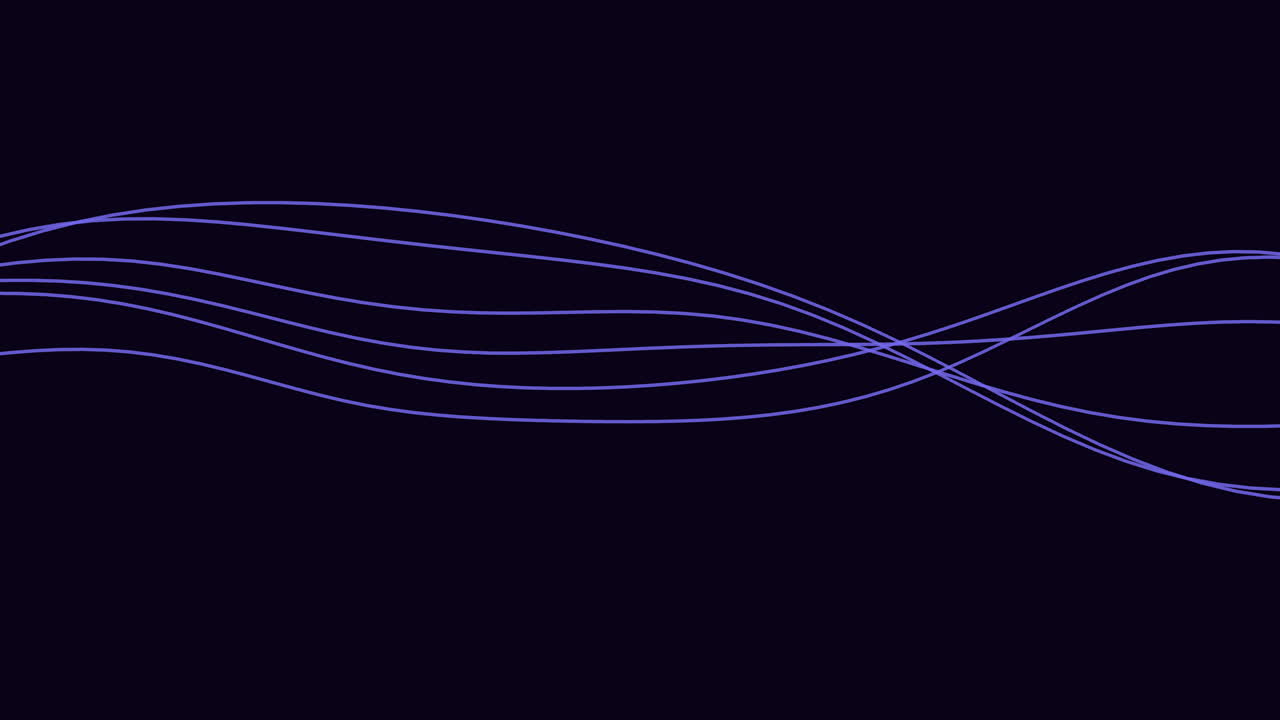 어두운 공간에 네온 보라색 파도