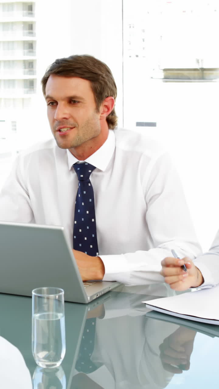 Smiling interview panel talking to applicant | Premium Stock Video Footage