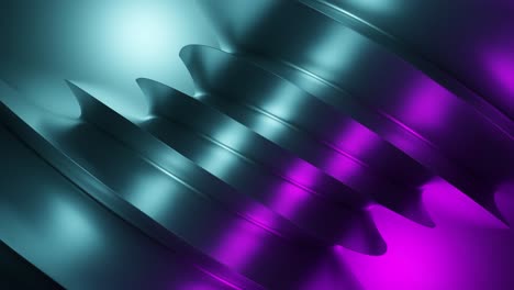 fondo metálico 3d abstracto con gradiente azul y púrpura