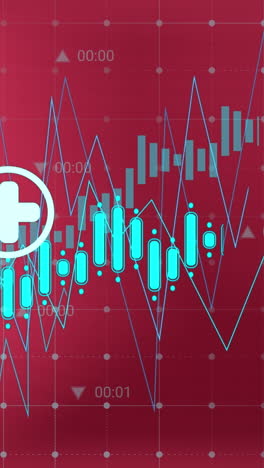 animación del procesamiento de datos sobre la bandera de bahrein