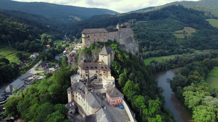 Spis Castle Aerial View