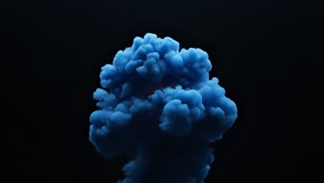abstract blue smoke cloud