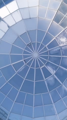 circular glass dome roof detail