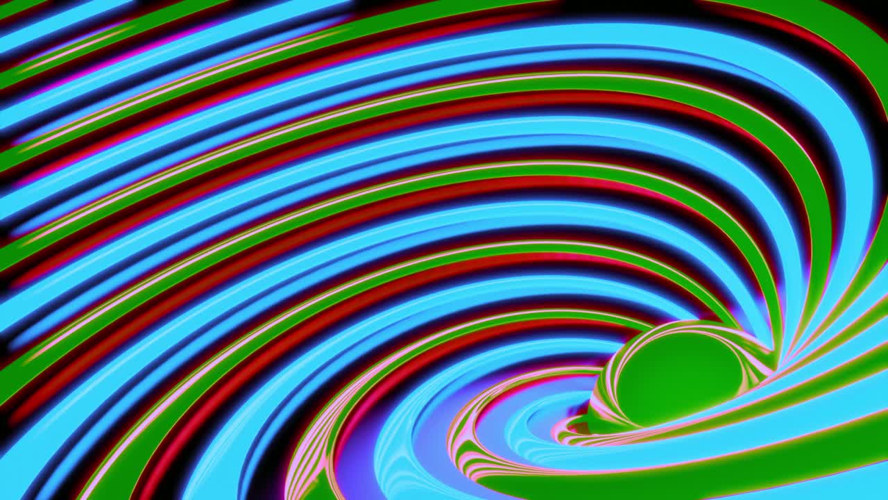 vórtice 3d abstracto con colores brillantes