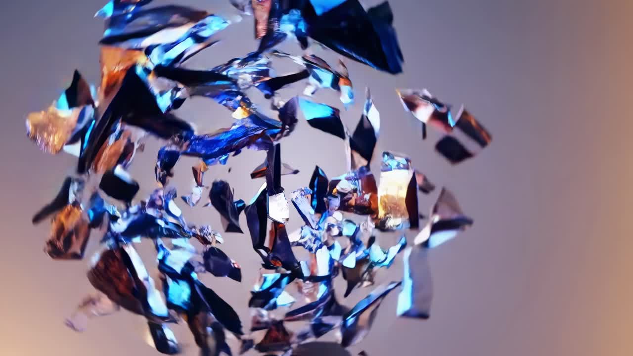 Abstract shards of glass