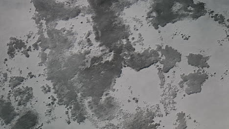 la superficie de la luna de cerca. aéreo