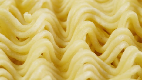 close-up of instant noodles