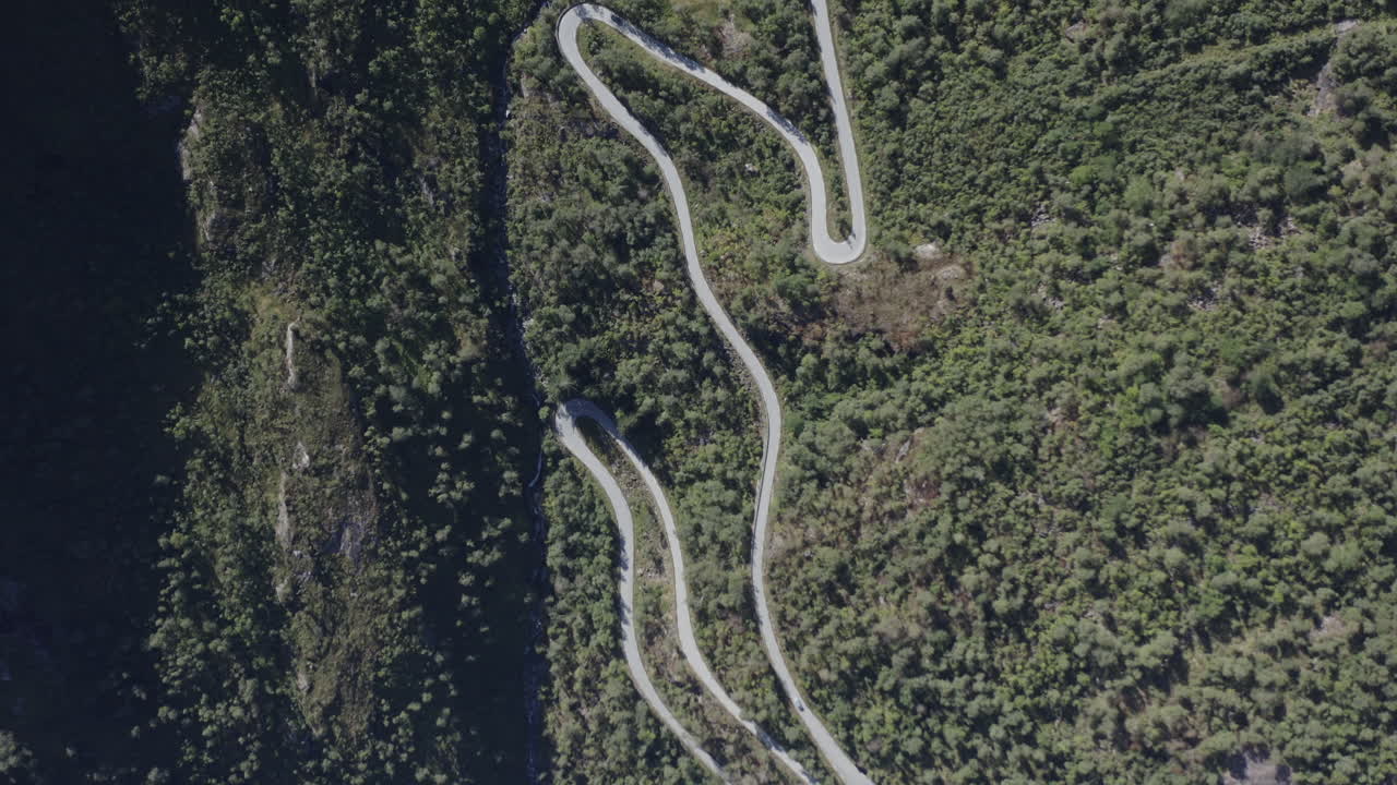 camino serpenteante de montaña