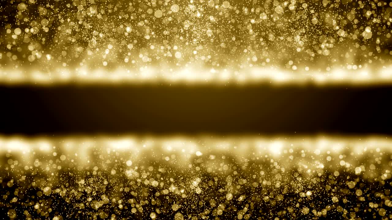 입자 금 반이는 보케상 먼지 추상적인 배경 루프