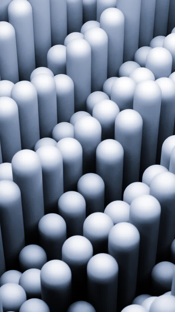 Abstract Geometric Pattern of Cylinders and Spheres