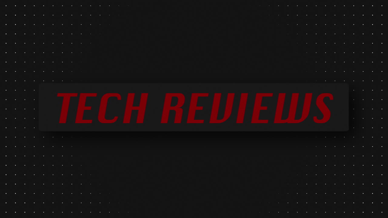"TECH REVIEWS" 3D Graphic