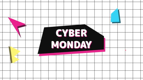 Cyber-Monday-Text-Mit-Memphis-Muster