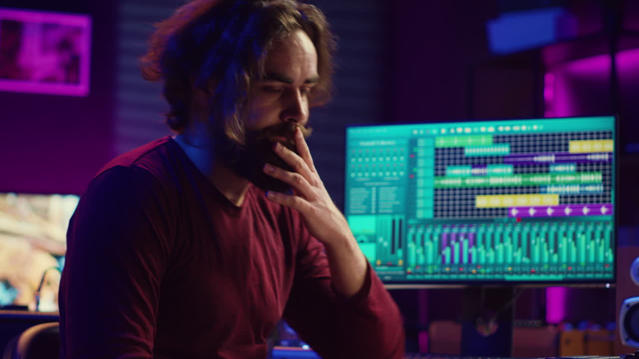 Songwriter getting upset after hearing wrong piano notes