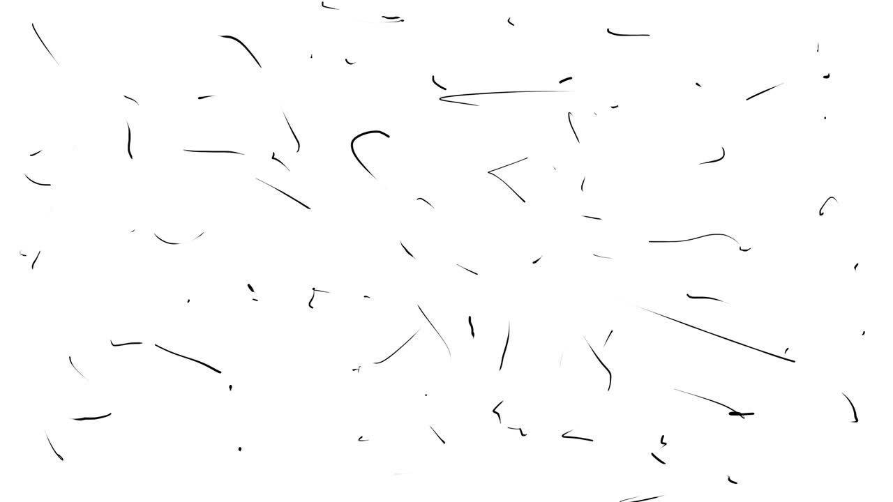 Animation of black scratches