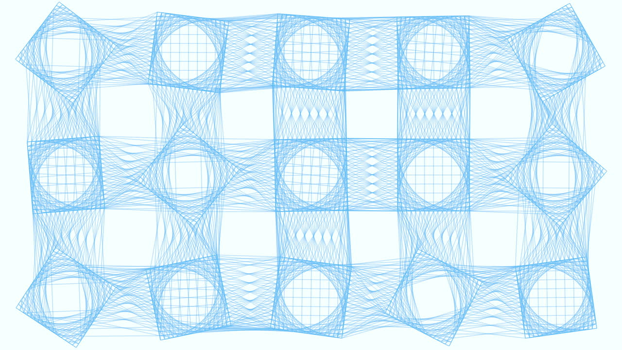 동적 인 파란색과 색 파동 패턴 - 추상 예술 디자인