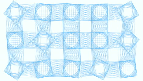 patrón ondulado dinámico azul y blanco - diseño de arte abstracto
