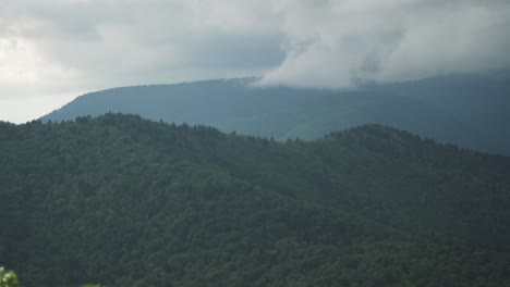 rain storm approaching mountains in north carolina