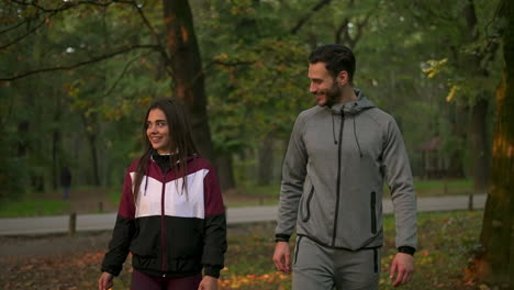 couple walking in the park