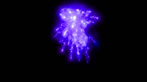 chispas de fuego partículas de color animación gráficos de movimiento