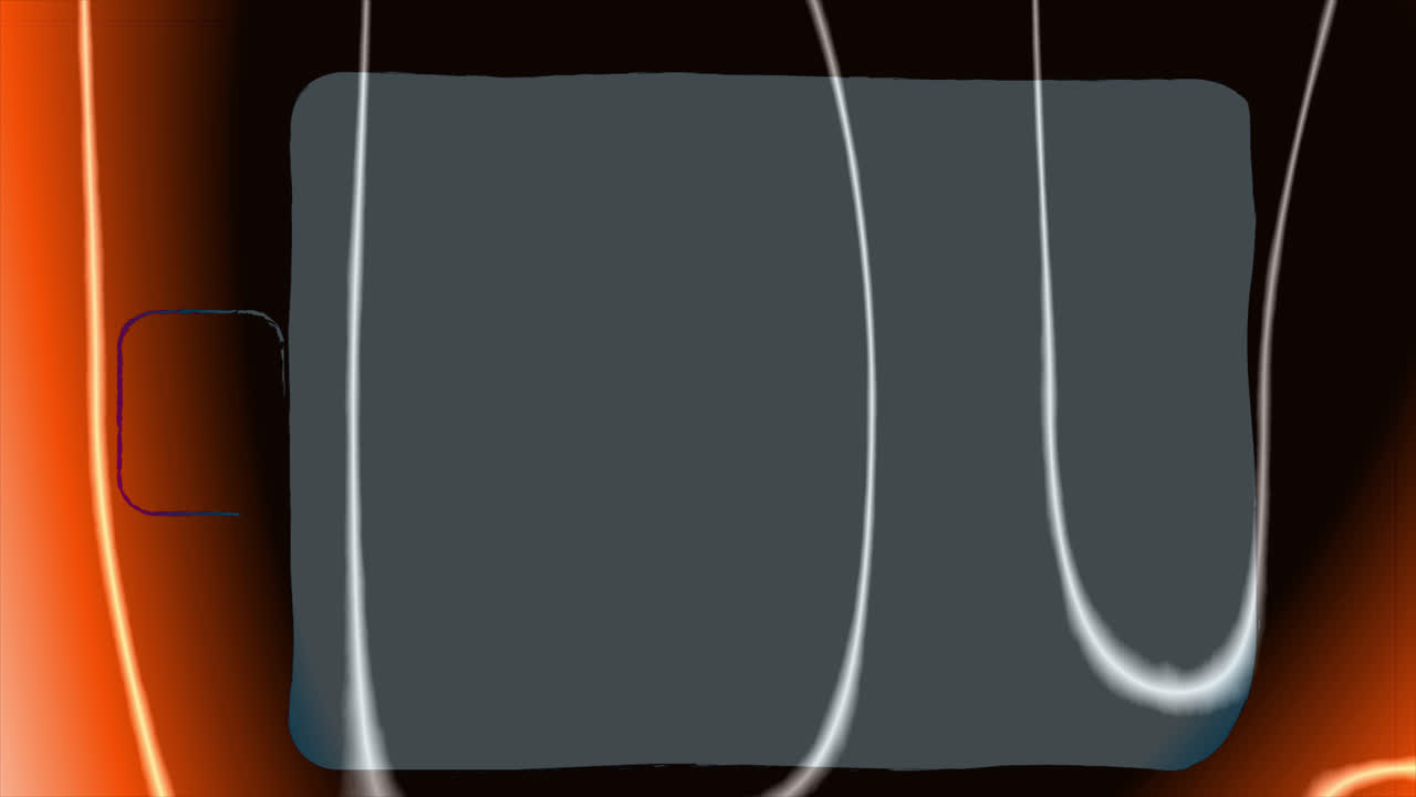 Abstract Film Frame Animation with Glowing Lines and Color Transitions