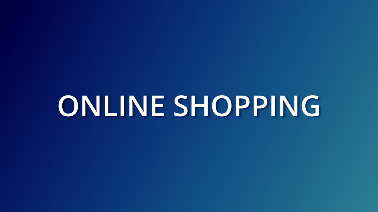 Dynamic graphic motion of online shopping experience digital market content virtual environment