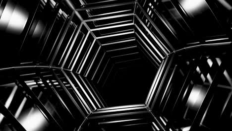 abstract hexagonal tunnel