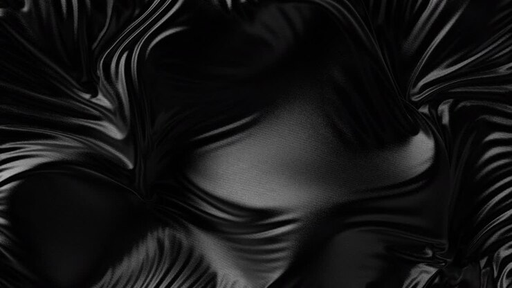 Developing in the wind black fabric flag