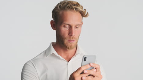 Elegant man chatting on phone