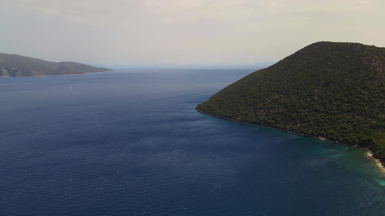 Mountain landscape surrounding Ionian sea
